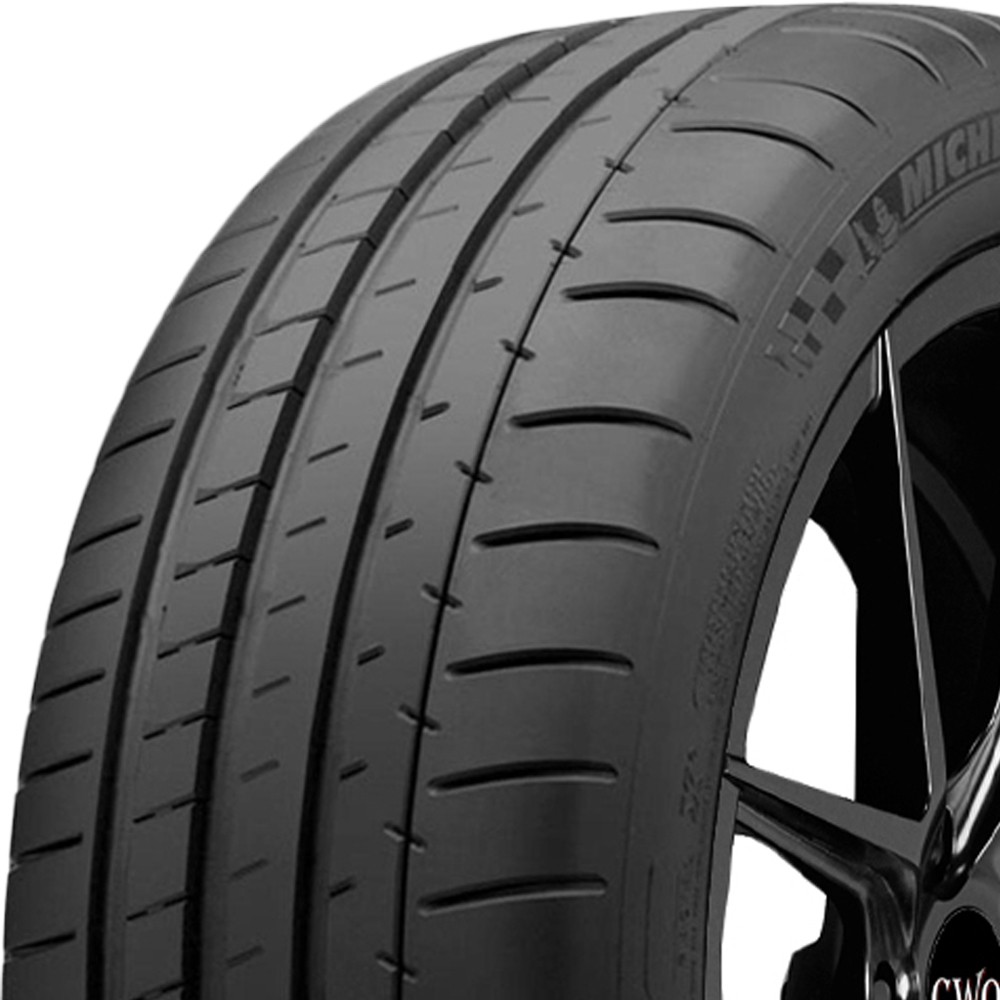 (QTY 2) 295/35ZR19 Michelin Pilot Super Sport 100Y SL Black Wall Tires
