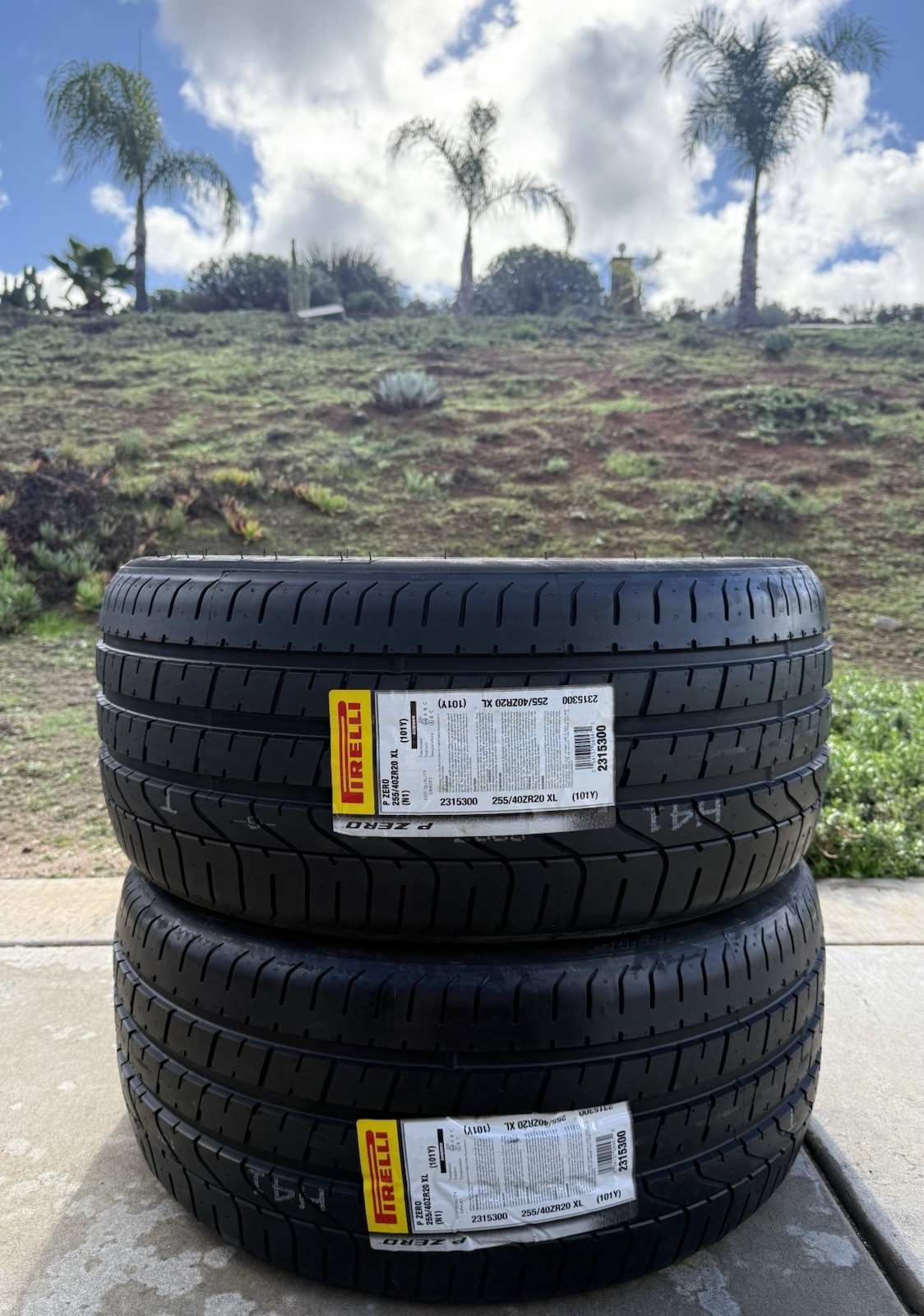 Set of TWO BRAND NEW 255/40ZR20 (101Y) Pirelli P Zero N1 Tires 2554020