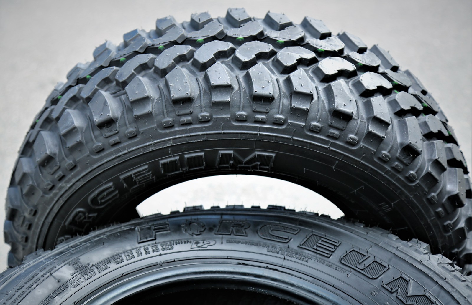 2 New Forceum M/T 08 LT 235/75R15 Load C 6 Ply MT Mud Tires