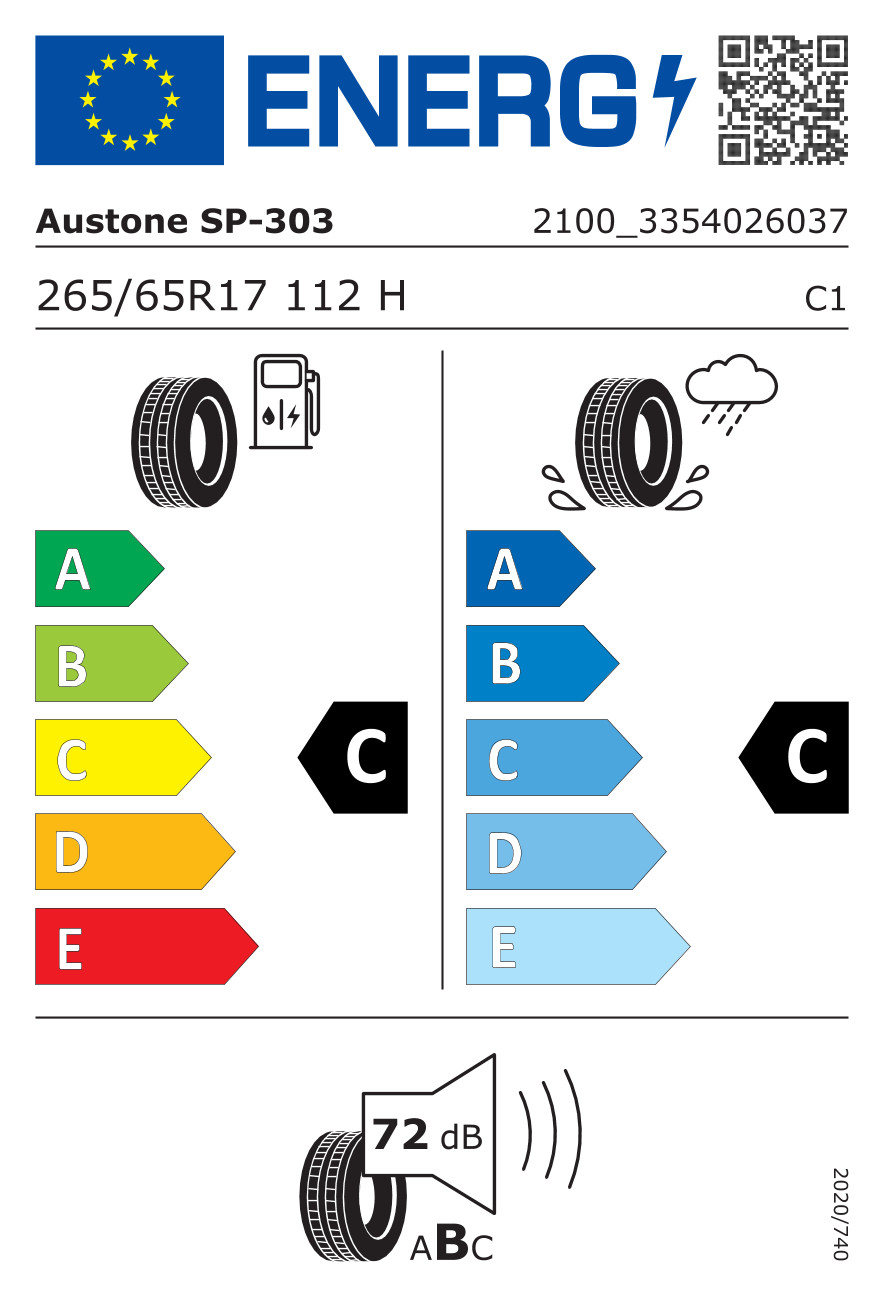 Tyres 265/65 r17 112H AUSTONE SP303 ATHENA summer tyre new