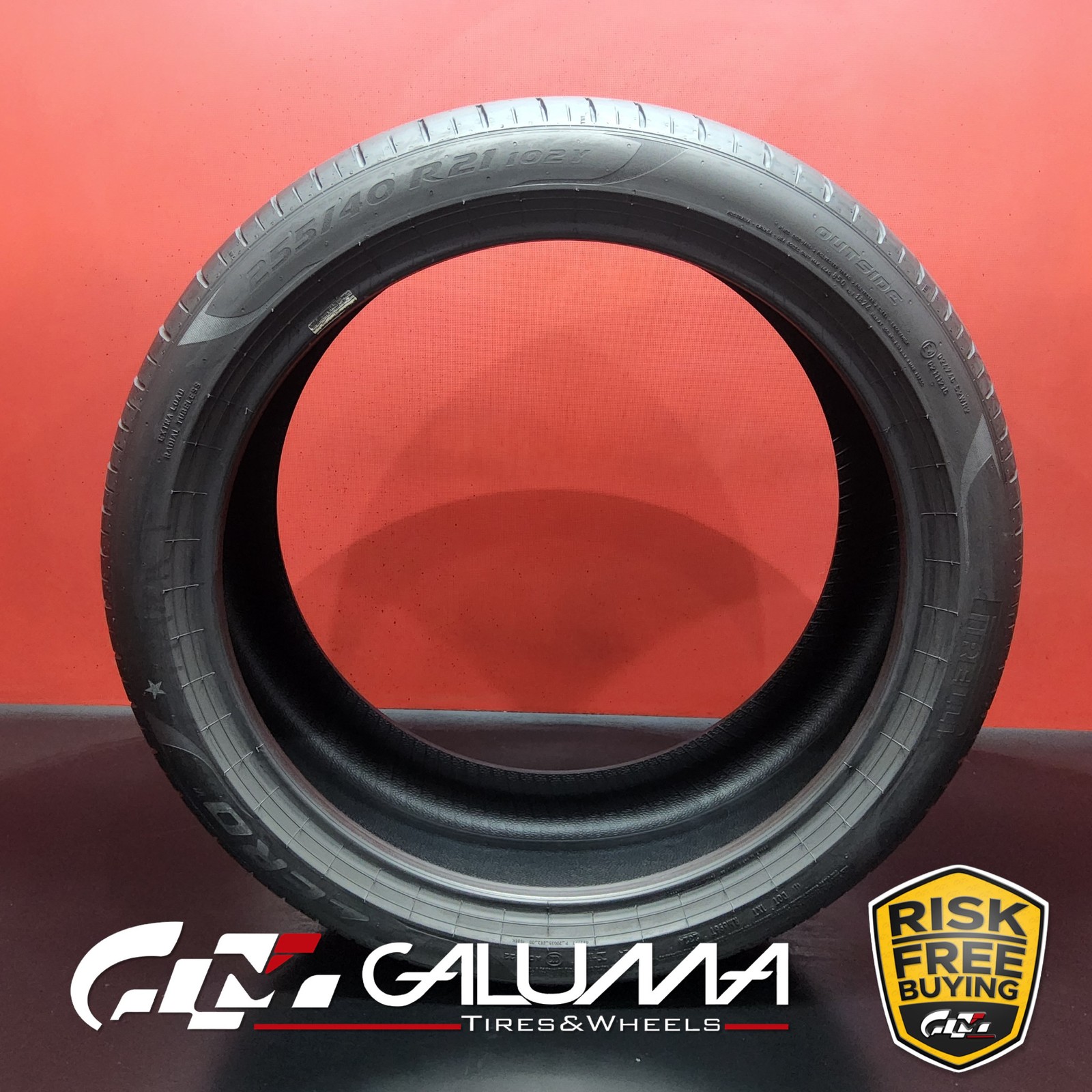 1 (One) Tire LikeNEW Pirelli P Zero PZ4 XL R21 255/40/21 2554021 No Patch #90321