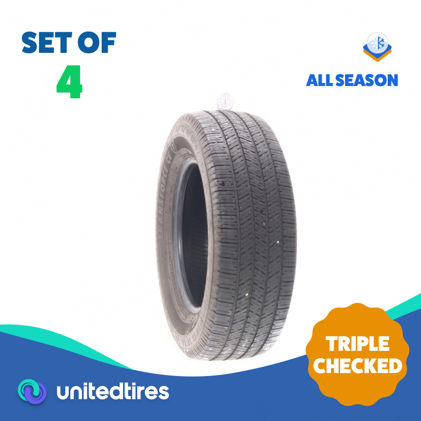 Set of (4) Used 235/65R16C Firestone Transforce CV 121/119R – 7-8.5/32 (19UWT)