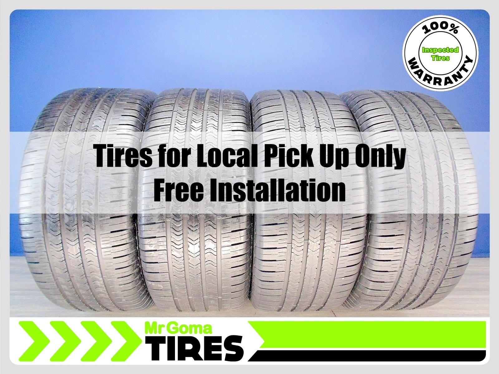 4 GOODYEAR EAGLE SPORT ALL SEASON MOE RFT XL 285/40R20 USED TIRES 108V RUN FLAT