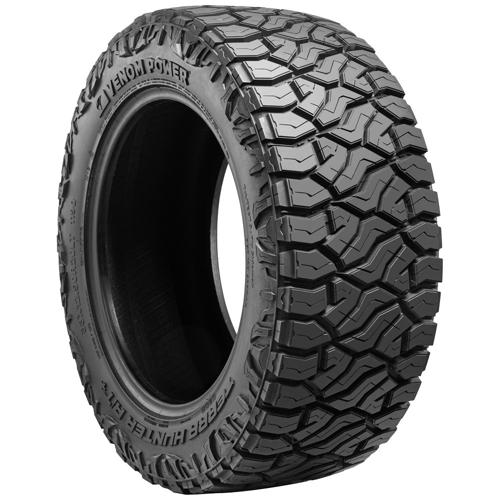 33×14.50R20LT Venom Power Terra Hunter R/T+ 120Q LRF Black Wall Tire