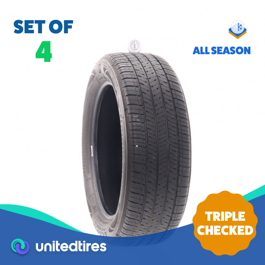 Set of (4) Used 225/55R19 Bridgestone Ecopia H/L 422 Plus 99H – 6.5-8/32