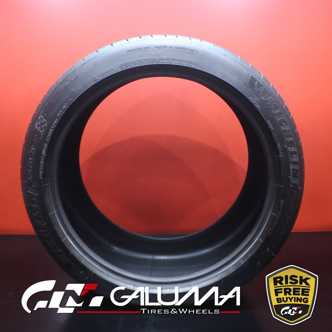 1 (One) Tire LikeNEW Michelin Pilot Sport 4S 325/35ZR22 325/35/22 3253522 #81132