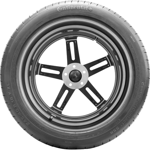 (QTY 4) 255/50R19 Continental Sport Contact 5 103W SL Black Wall Tires