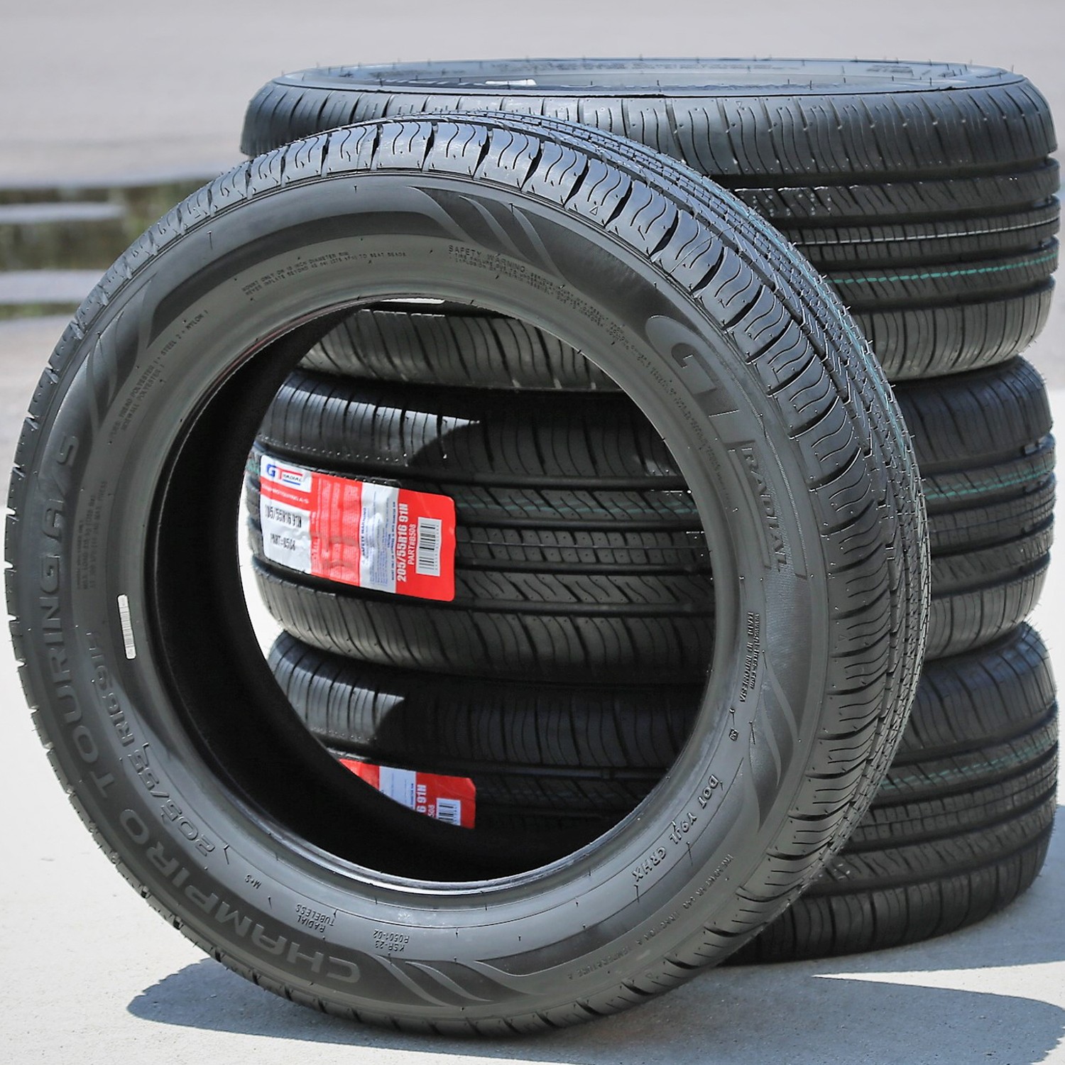 4 Tires 205/55R16 GT Radial Champiro Touring A/S AS All Season 91H