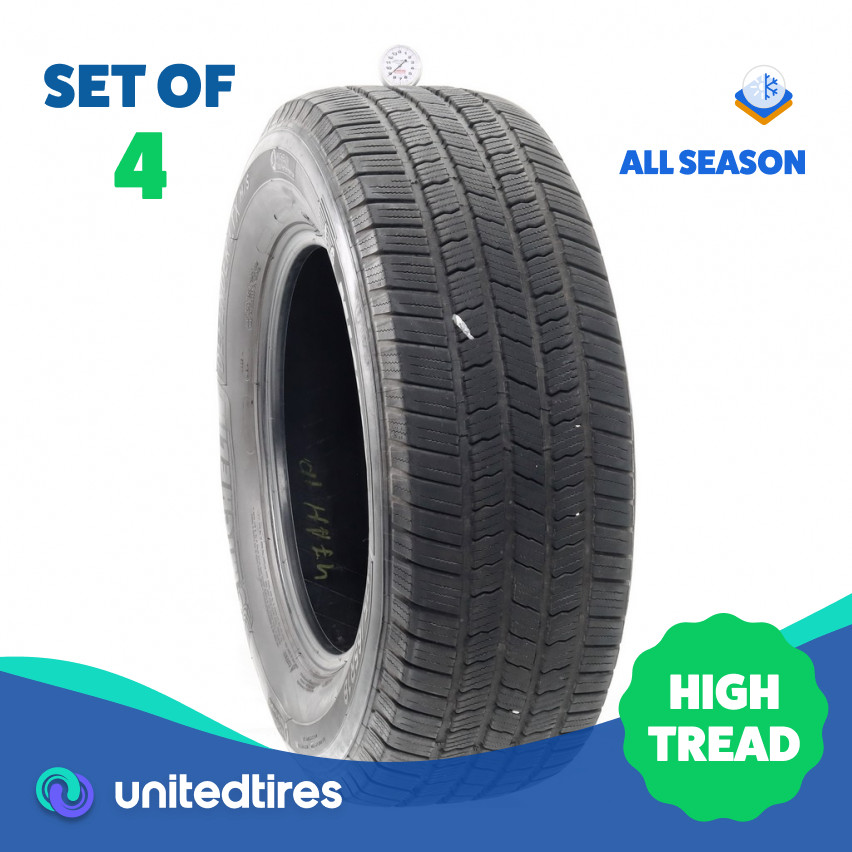 Set of (4) Used 275/65R18 Michelin Defender LTX M/S 116T – 9-11/32
