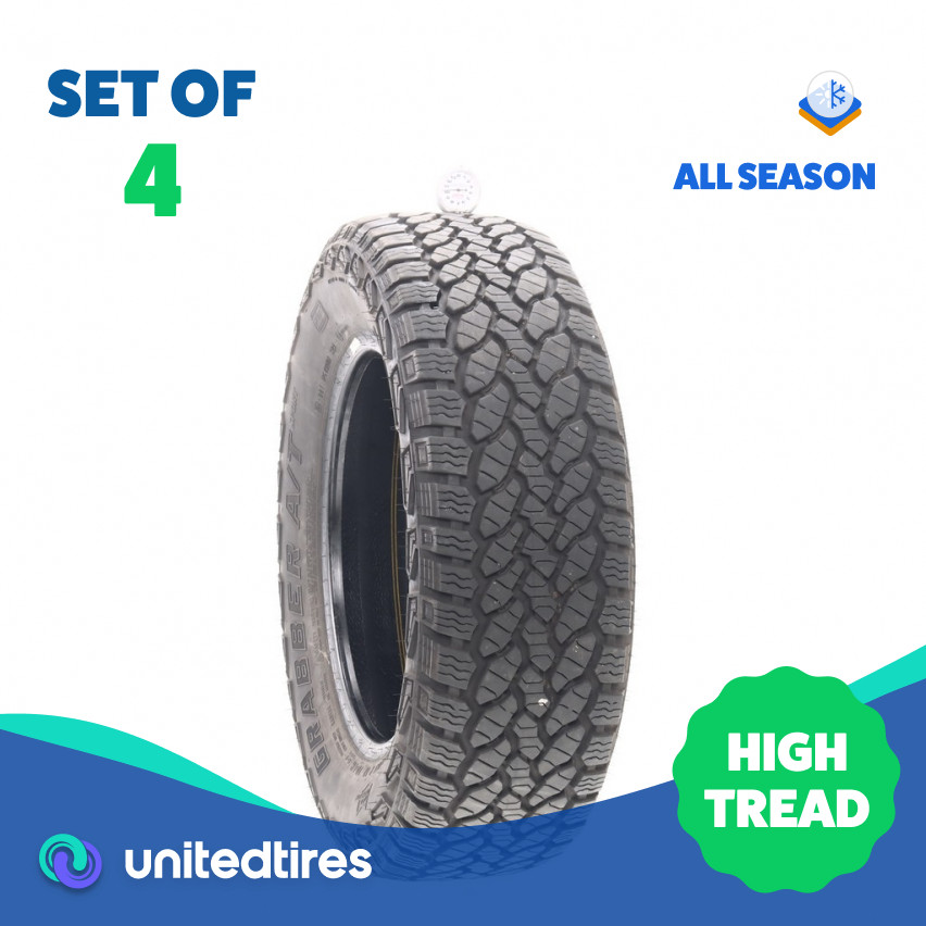Set of (4) Used 235/65R17 General Grabber A/T Sport 104H – 10-11/32