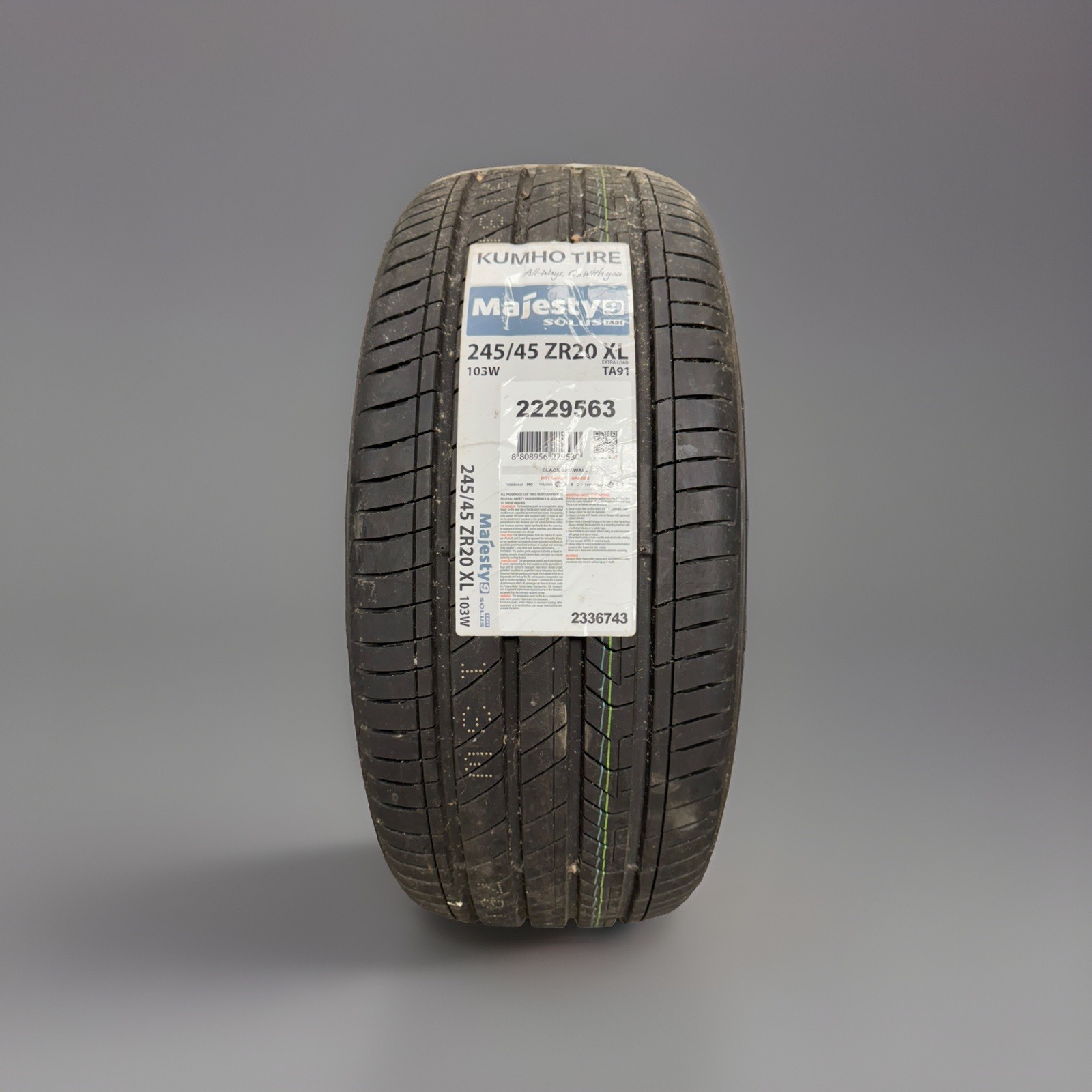 Brand New – 245/45ZR20 XL Kumho Majesty 9 Solus TA91 103W – 9/32