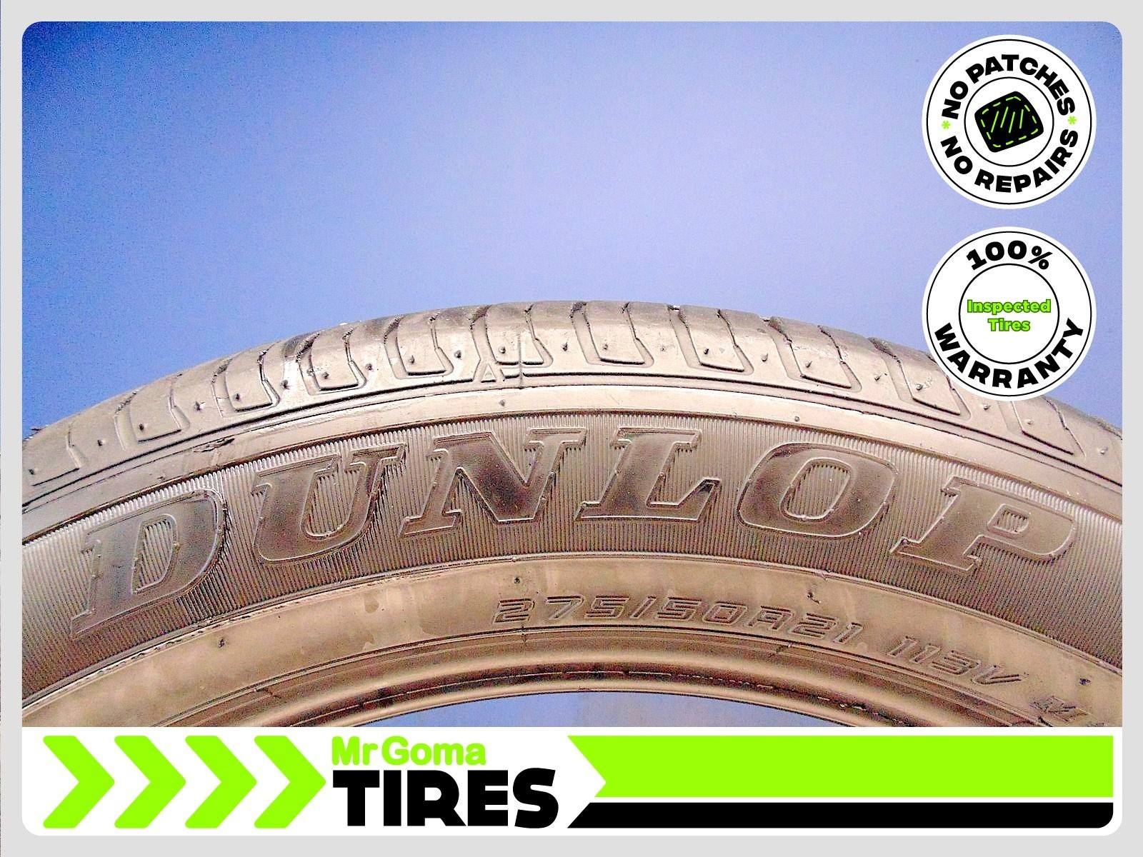 1 DUNLOP GRANDTREK PT3A 275/50R21 USED TIRE 7.3/32 TREAD NO PATCHES 113V 2755021