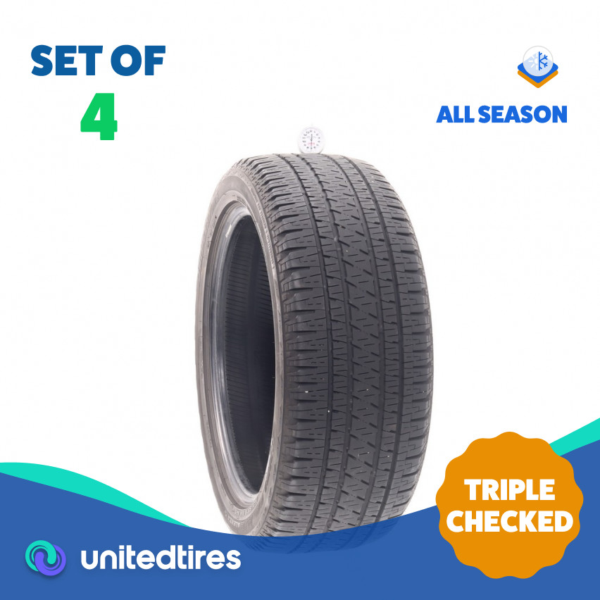 Set of (4) Used 235/50R19 Bridgestone Dueler H/L Alenza Plus 99H – 7-7.5/32