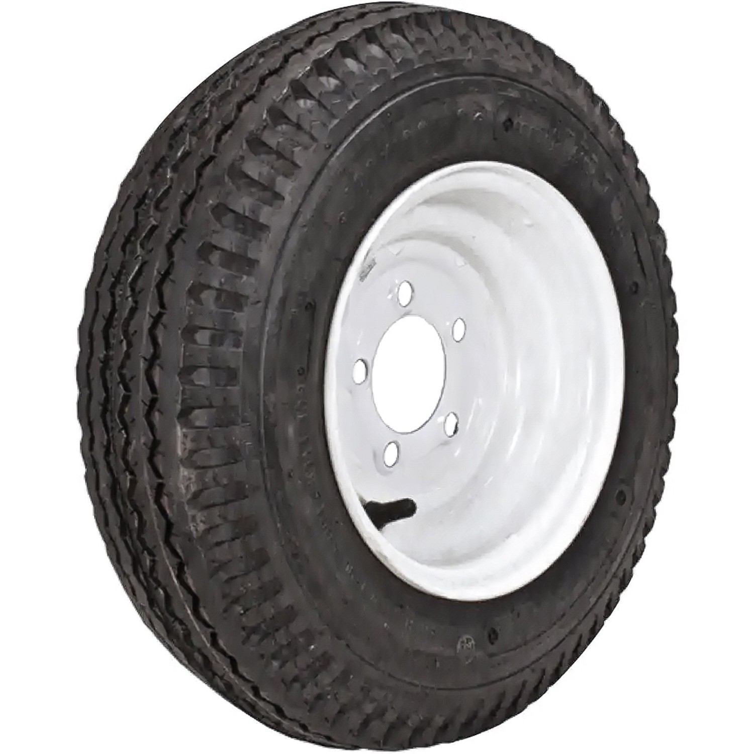 Tire Kenda Loadstar K353 5.7-8 5.70-8 C 6 Ply 5 x 4.5 Solid White Assembly