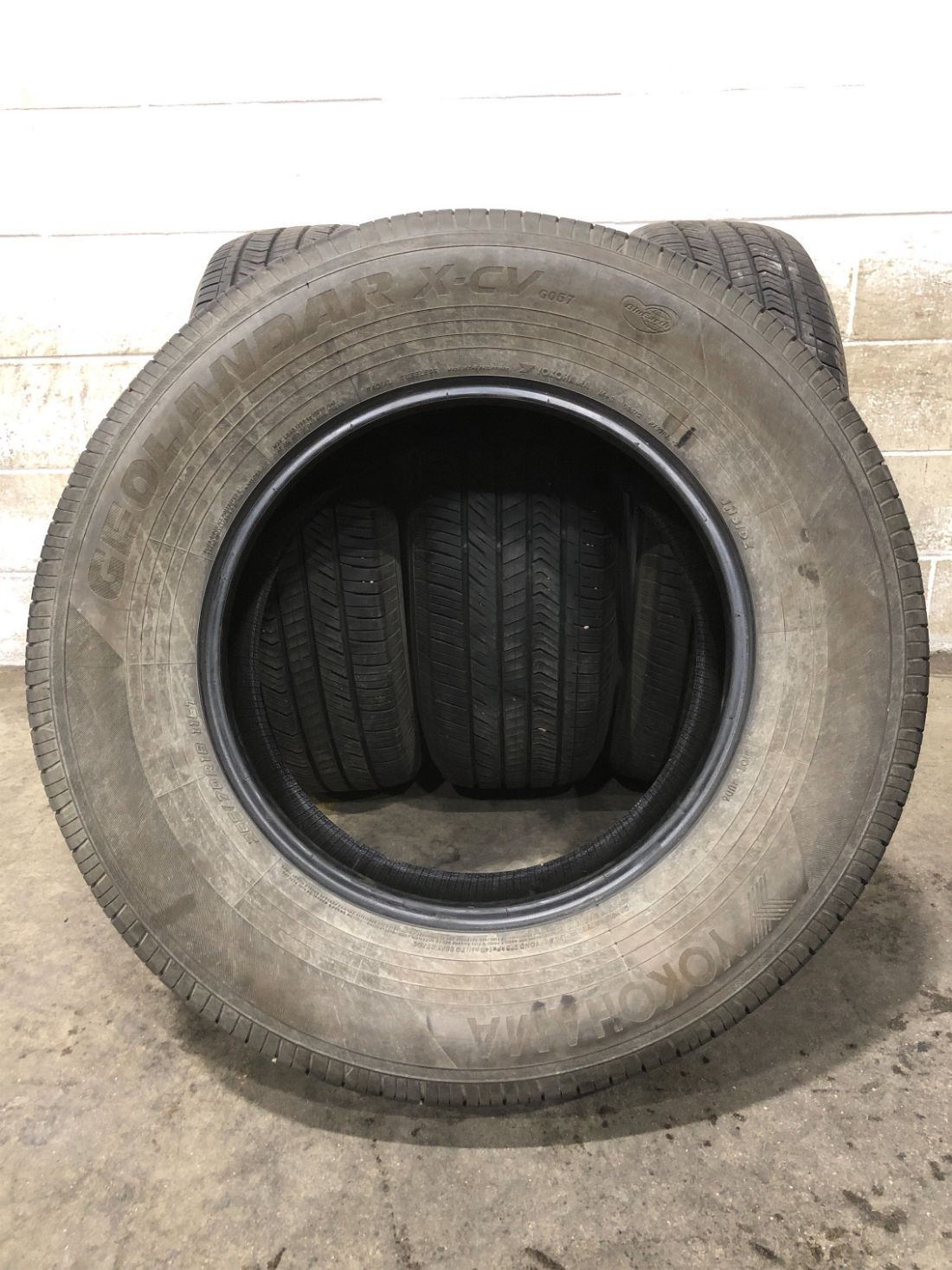4x P265/70R18 Yokohama Geolandar X-CV G057C 7-8/32 116 T Used Tires 2657018