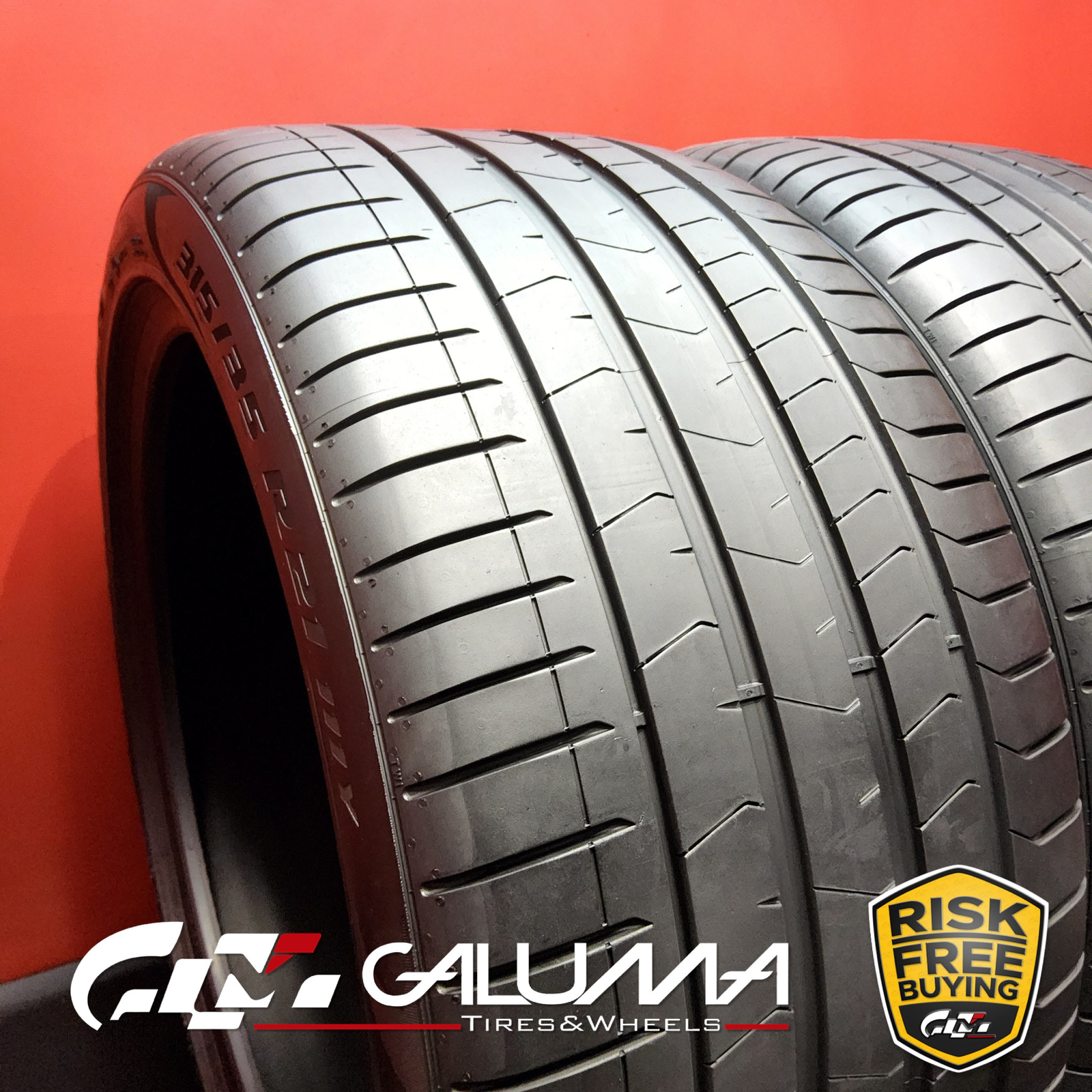 Set of 2 Tires LikeNEW Pirelli P Zero PZ4 Run Flat R21 315/35/21 3153521 #87172