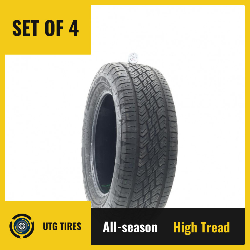 Set of (4) Used 255/60R18 Continental CrossContact ATR 108T – 9-10/32