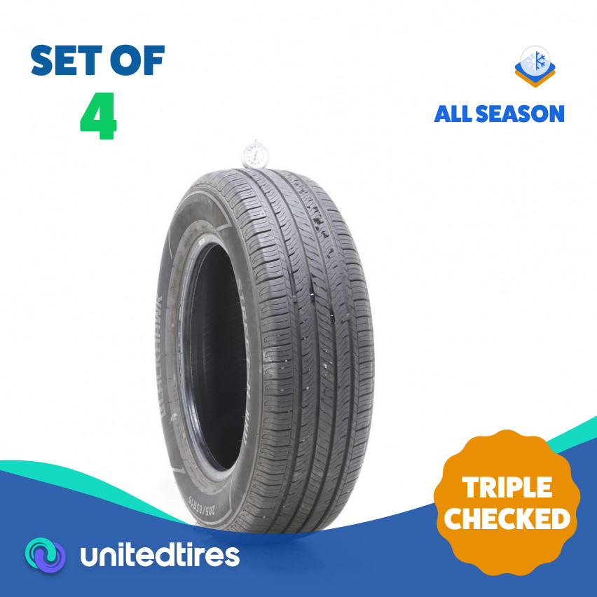 Set of (4) Used 205/65R16 Blackhawk Street-H HH11 95H – 7.5-8.5/32