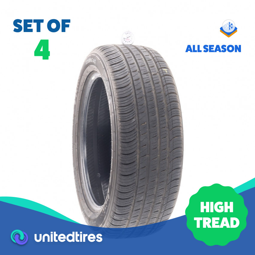 Set of (4) Used 225/55R18 SureDrive Touring A/S TA71 98V – 9.5-10.5/32