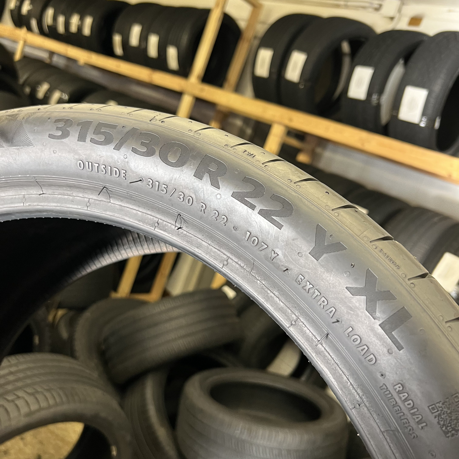 Set Of 4 Tires Likenew Continental PremiumContact 6 BMW 275/35R22 & 315/30ZR22