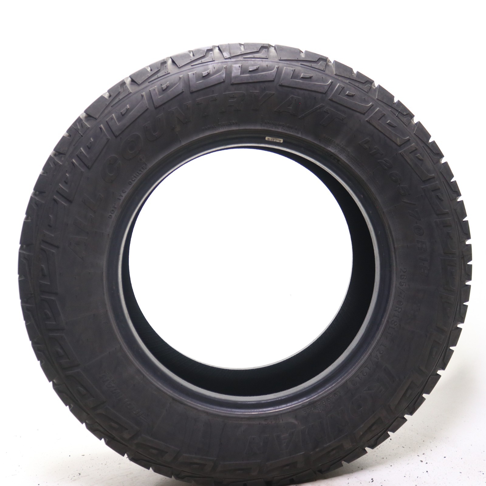 Set of 2 Used LT 265/70R18 IronMan All Country A/T – 124/121Q – 6.5-7/32