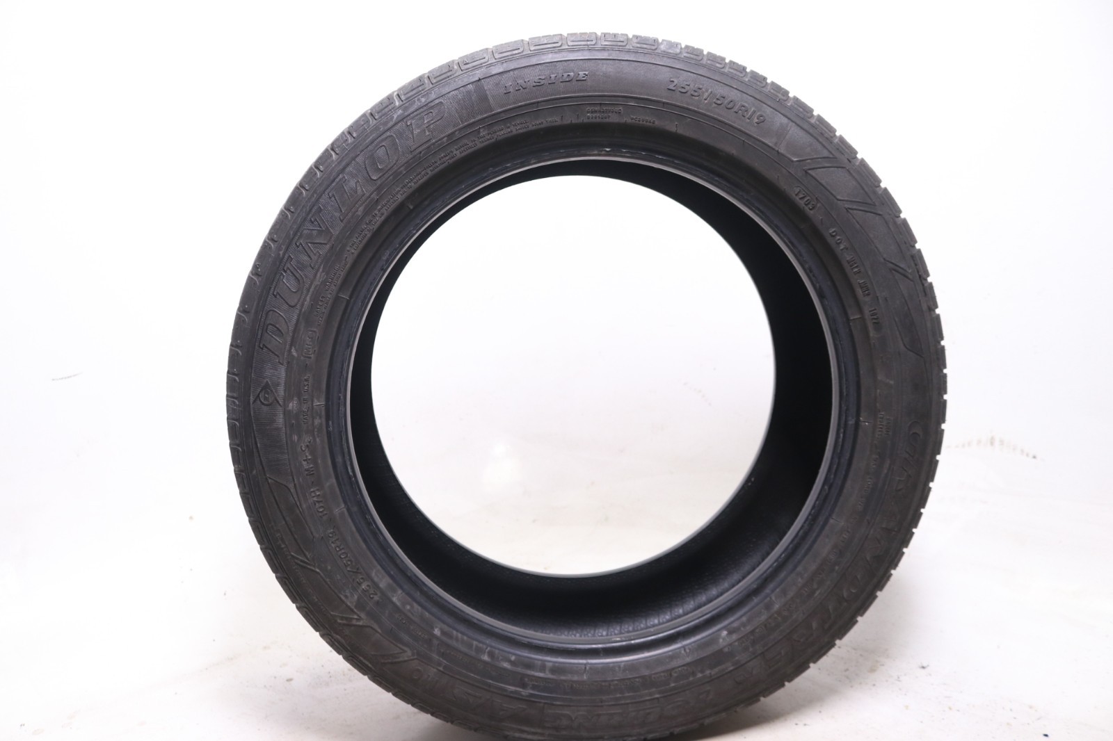 Set of 2 Used 255/50R19 Dunlop Grandtrek Touring A/S MO – 107H – 4.5-5.5/32