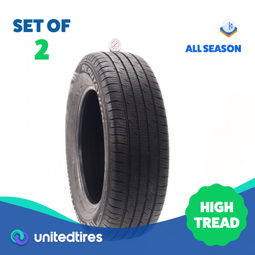 Set of (2) Used 225/65R17 Mazama Reputation NLW-3 102T – 9/32