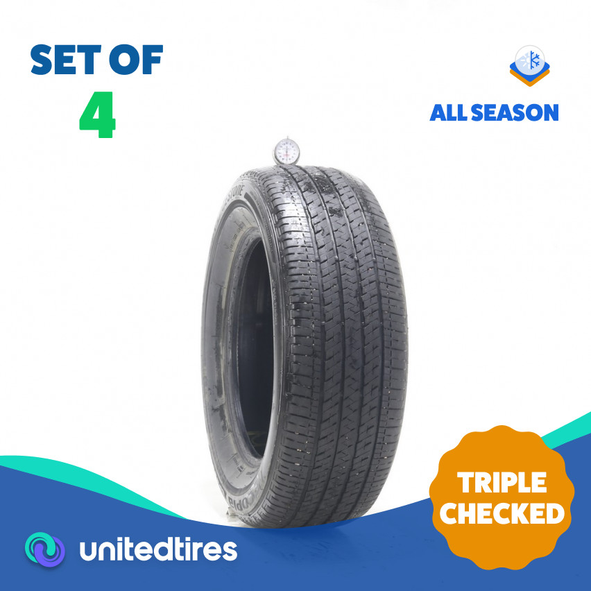 Set of (4) Used 225/60R16 Bridgestone Ecopia EP422 Plus 98H – 7-8.5/32