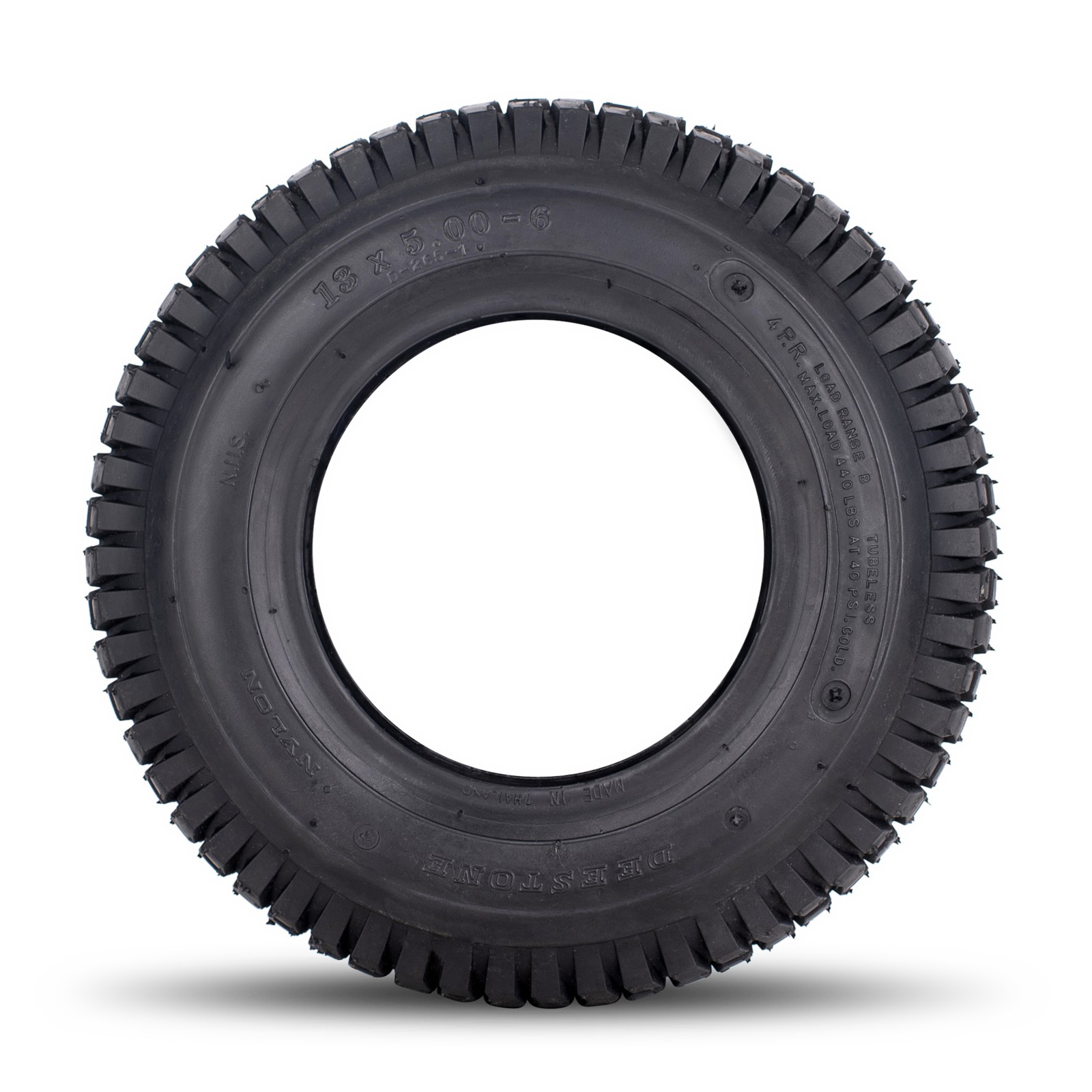 Deestone 11×4.00-4 D265 Lawn & Grass Tire � 43A3 � 4 Ply T/L (1 Tire Only)