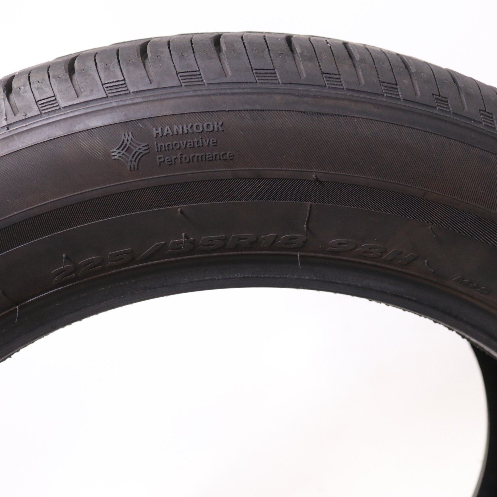 Set of 2 Used 225/55R18 Hankook Kinergy GT – 98H – 6.5-7/32