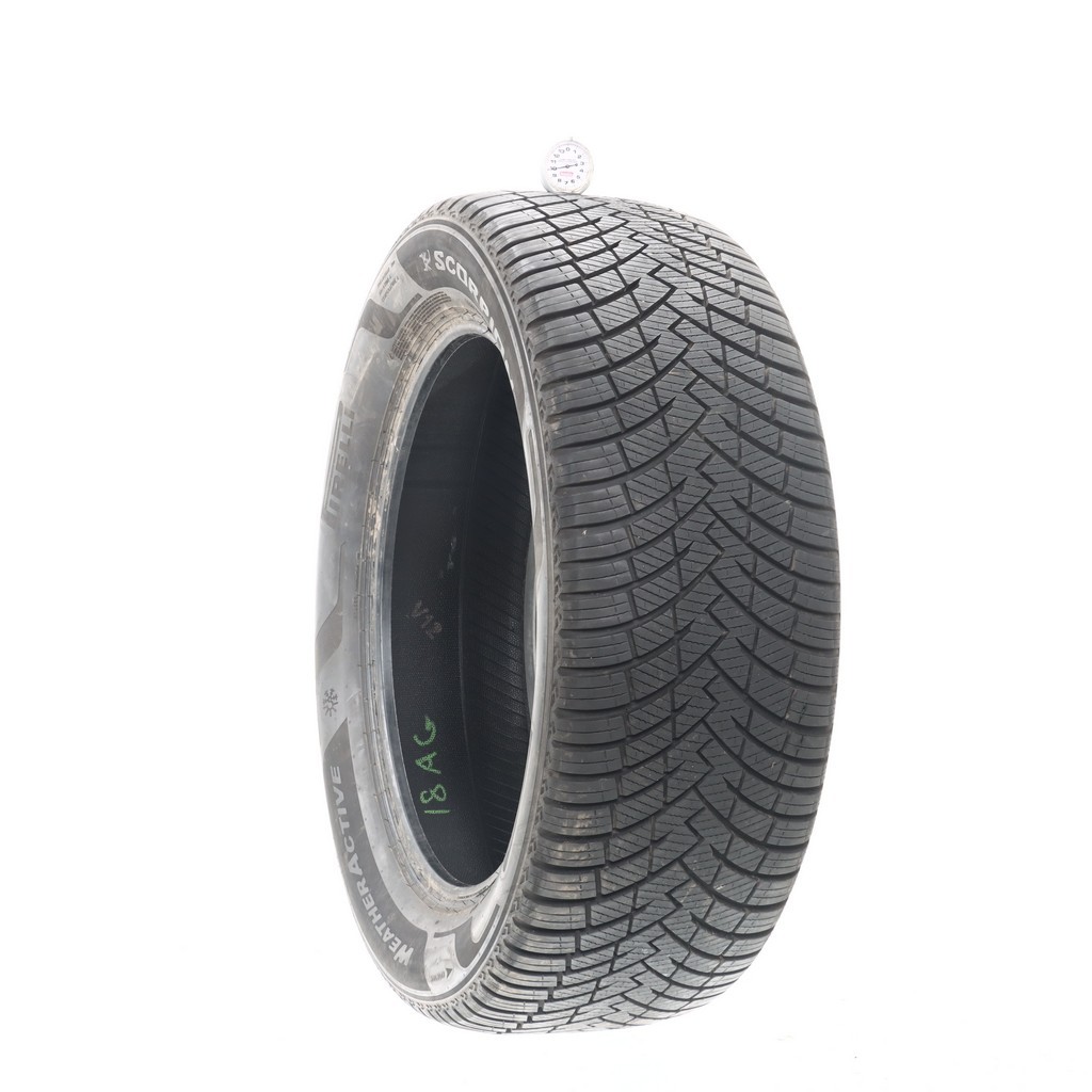 Set of (4) Used 255/55R20 Pirelli Scorpion Weather Active 110V – 9.5-10.5/32