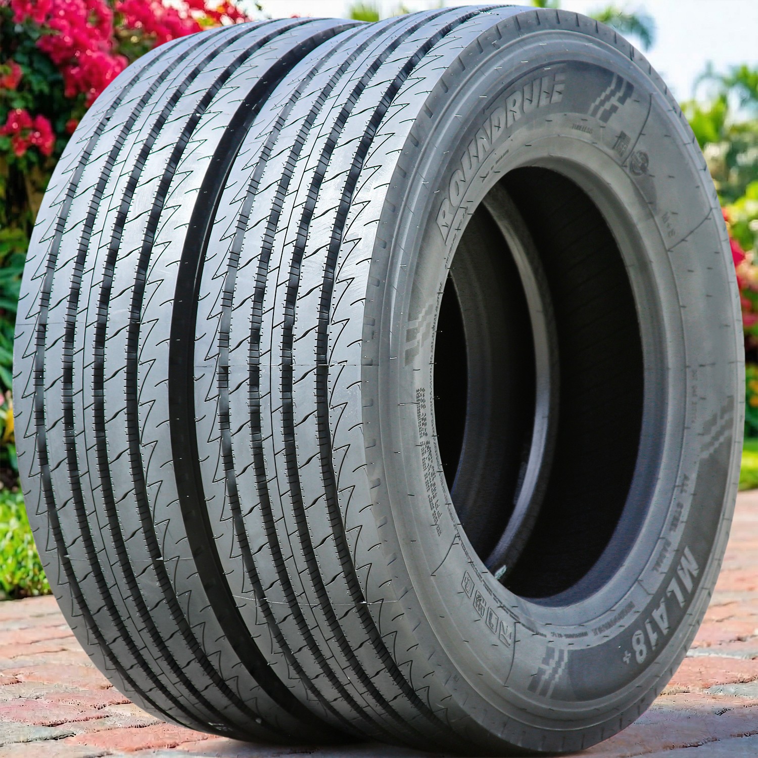2 Roundrule MLA18+ 225/70R19.5 128/126M G 14 Ply All Position Commercial Tires
