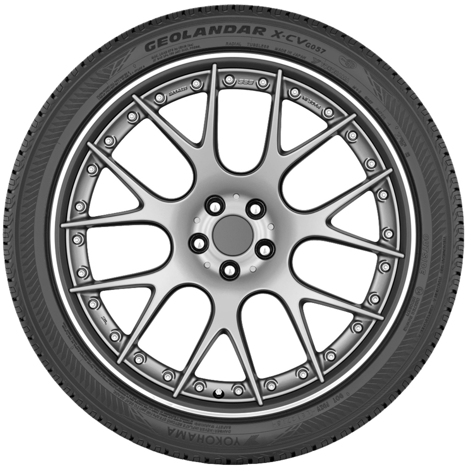 2 Tires Yokohama Geolandar X-CV G057E 265/55R20 113V XL A/S Performance TakeOff