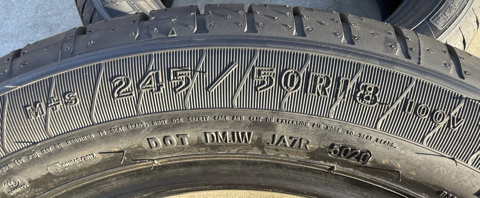 FOUR BRAND NEW 245/50R18 Goodyear Eagle LS2 All Season ★ BMW Run Flat ROF Tires