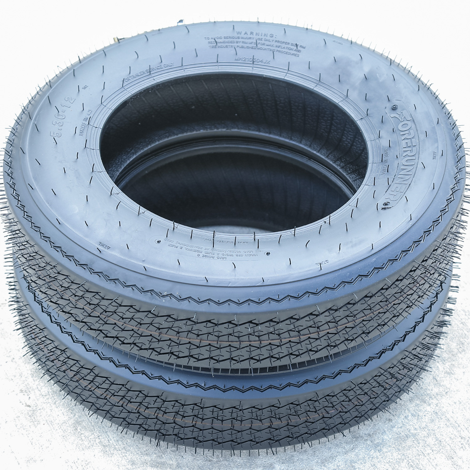 2 Tires Forerunner QH502 ST 5.3-12 Load C 6 Ply Boat Trailer