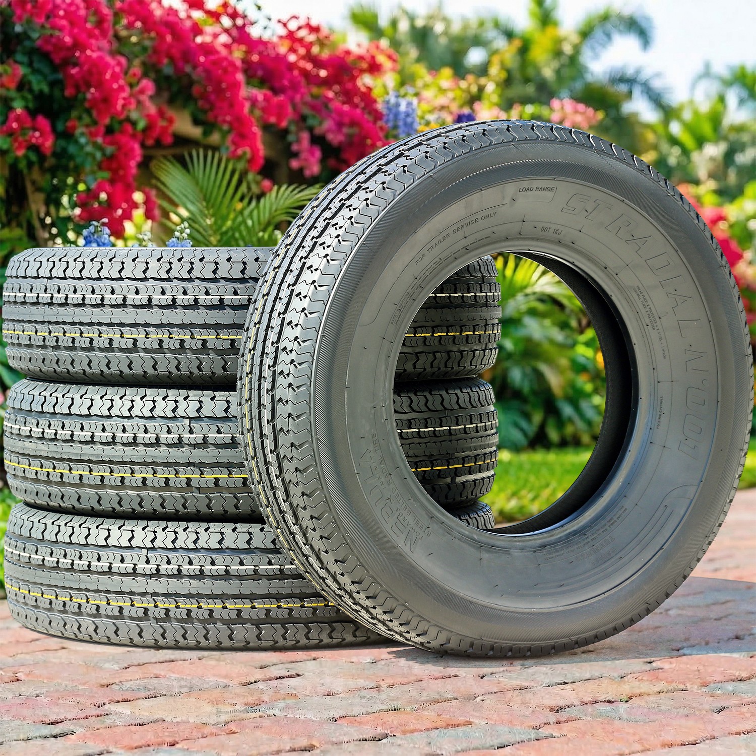 4 Tires Nebula ST Radial N’ 001 Semi-Steel ST 175/80R13 Load C 6 Ply DC Trailer