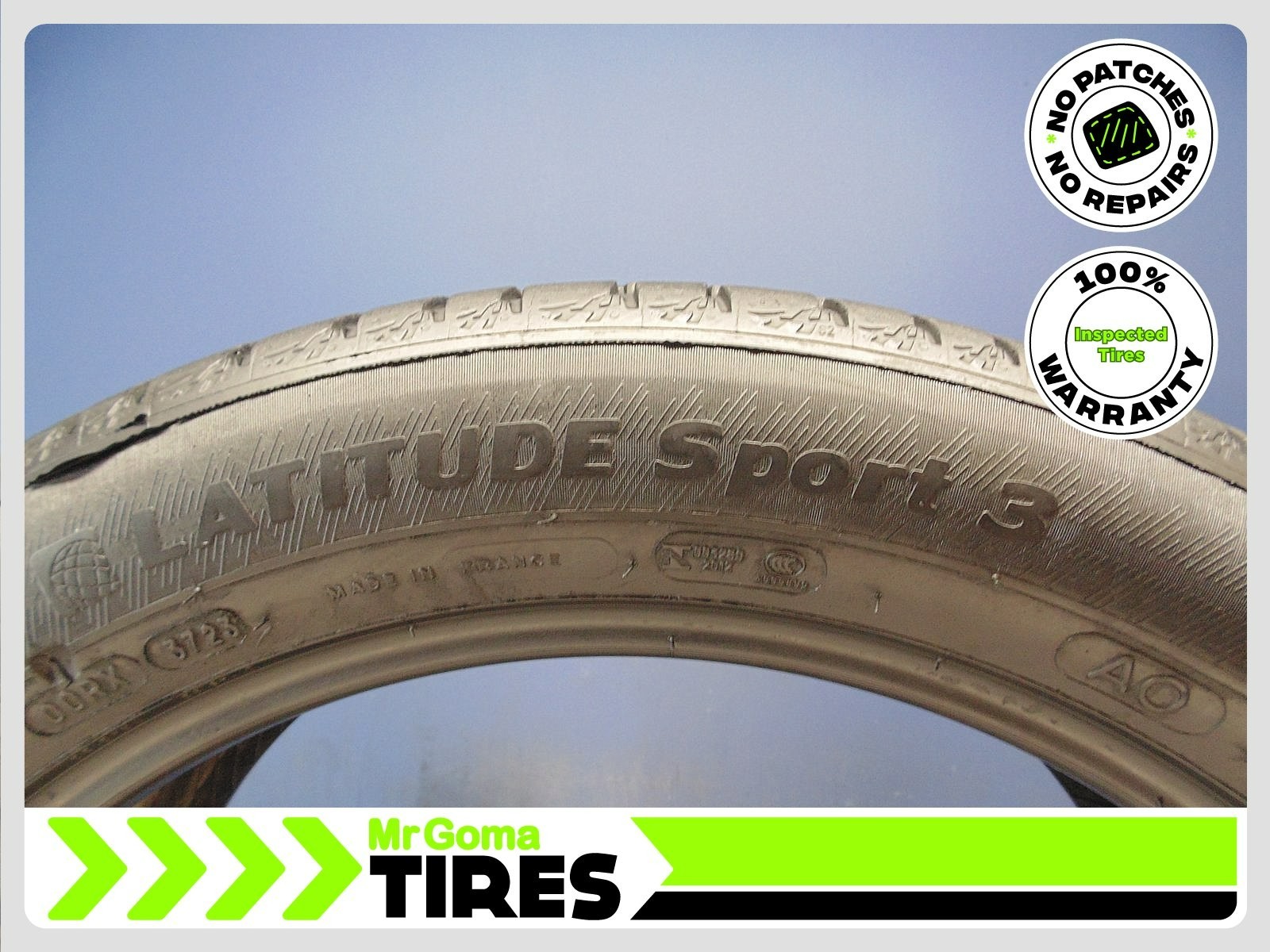 2 MICHELIN LATITUDE SPORT 3 AO GREEN X 255/45R20 USED TIRES 7.5/32 TREAD 101W