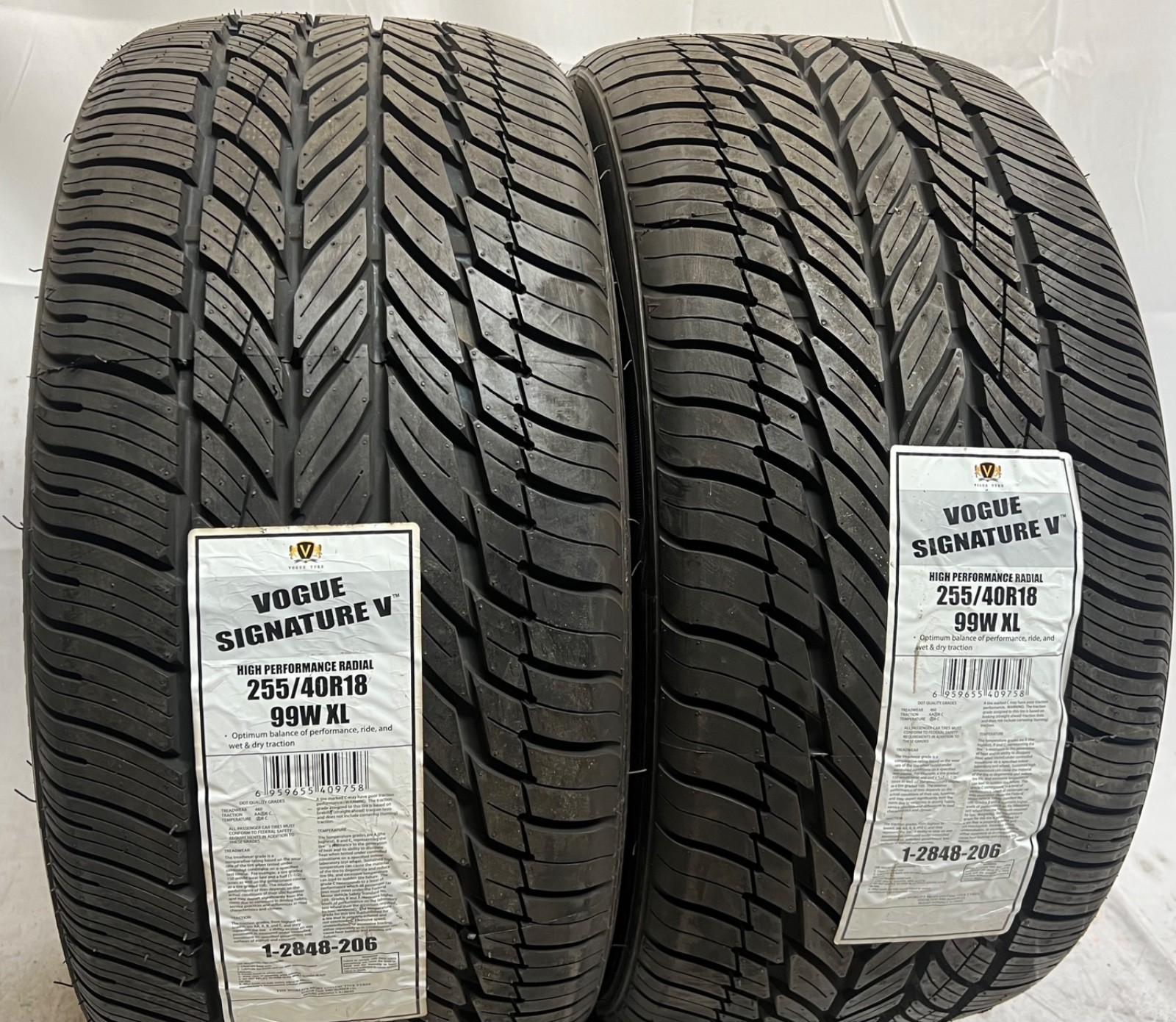 2 – NEW 255/40R18 XL (99W) Vogue Signature V M+S – 11065