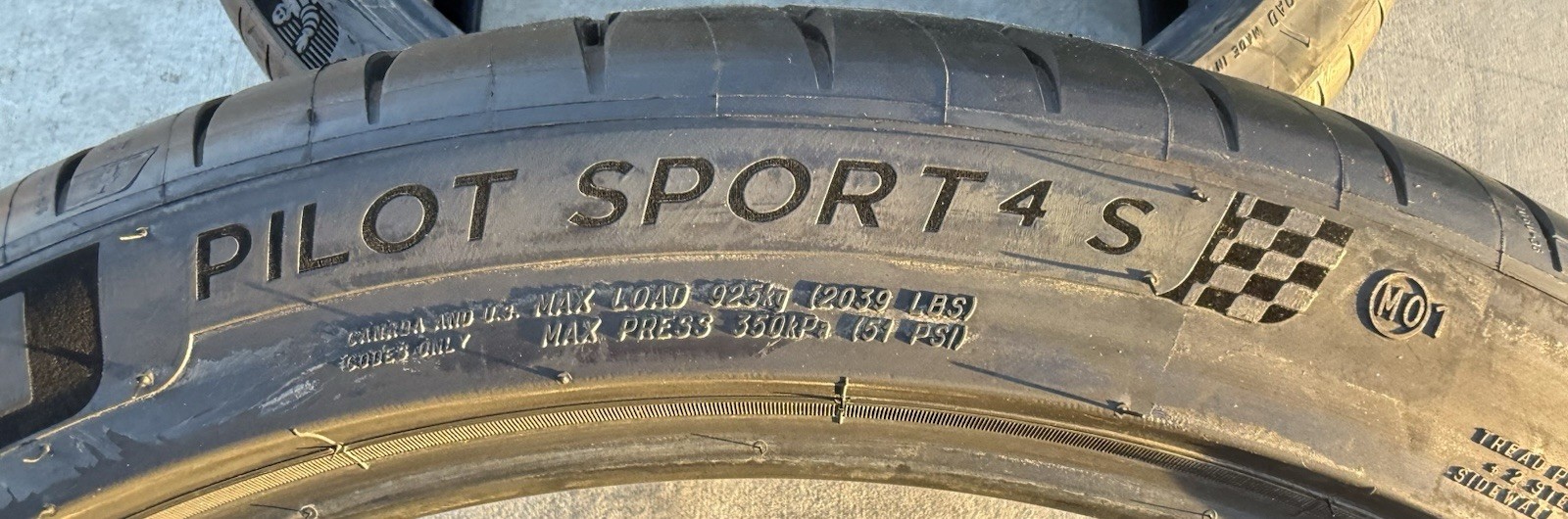 Set of TWO BRAND NEW 315/30ZR21 (105Y) Michelin Pilot Sport 4S MO1 Tires 3153021