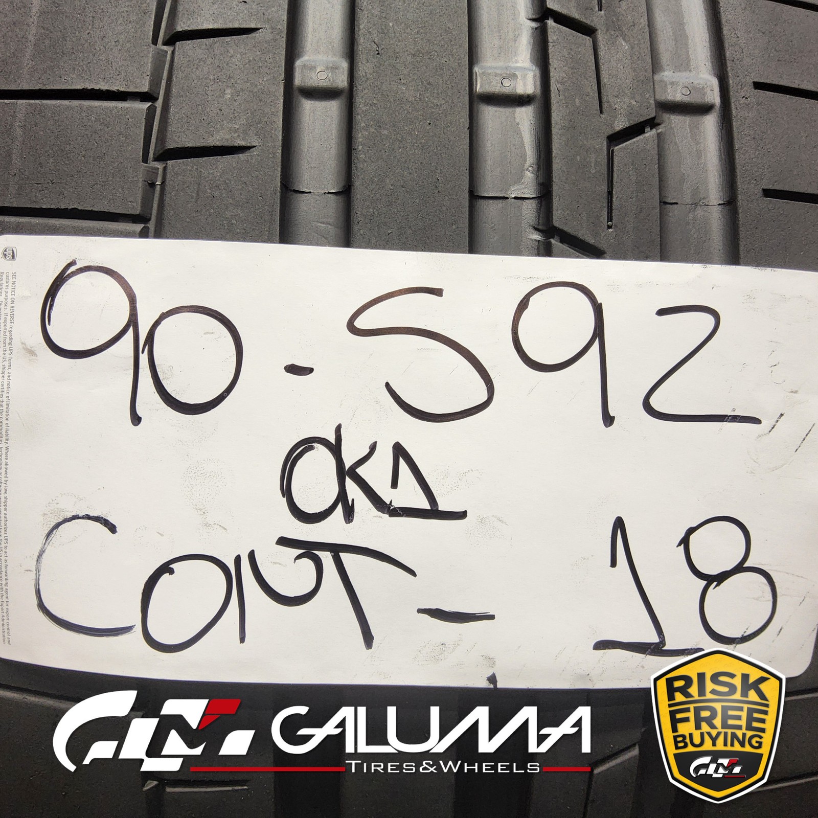 1 (One) Tire Continental SportContact 6 ★ XL 275/40ZR18 275/40/18 2754018 #90592