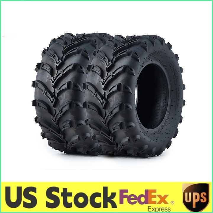 2 Tires 25×10-12 6PR 25x10x12 ATV UTV Tires 25 10 12 All Terrain Heavy Duty