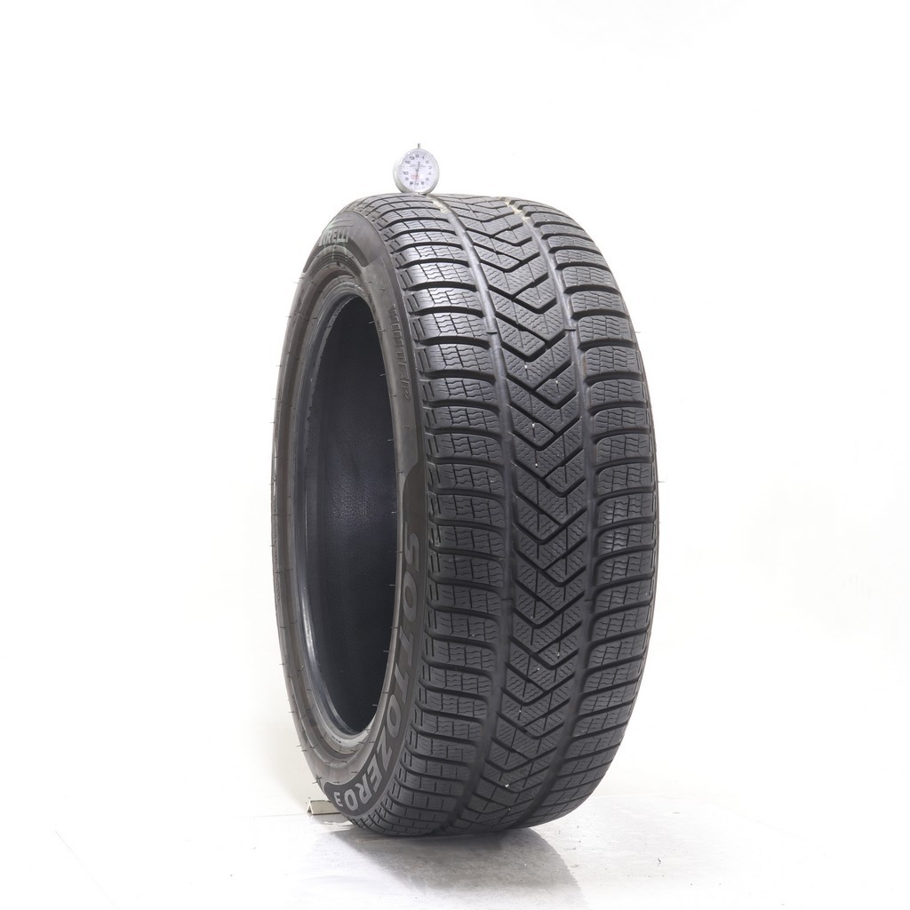 Set of (4) Used 255/45R19 Pirelli Winter Sottozero 3 MO 104V – 6.5-7/32