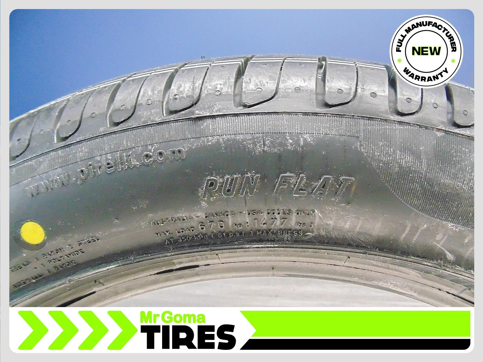 1 BRAND NEW P225/50R17 PIRELLI CINTURATO P7 RSC RFT TIRE RUN FLAT BMW 2255017