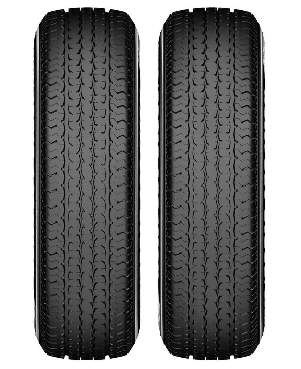 2 ST205/75R14 10PR 109/104M Trailer Tires 10 Ply LIPIZZAN ST-KING II 205 75 14