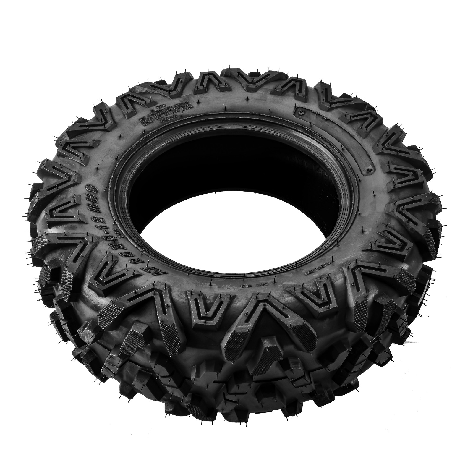 25×8-12 25-8-12 25x8x12 25×8.00-12 6Ply All Terrain Tire Z-199-1 Rubber 2Pcs New