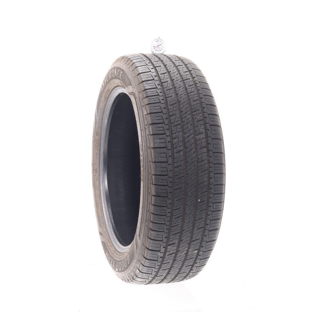Set of (4) Used 235/55R19 Goodyear Assurance MaxLife 101V – 9.5-11/32 (19L7C)