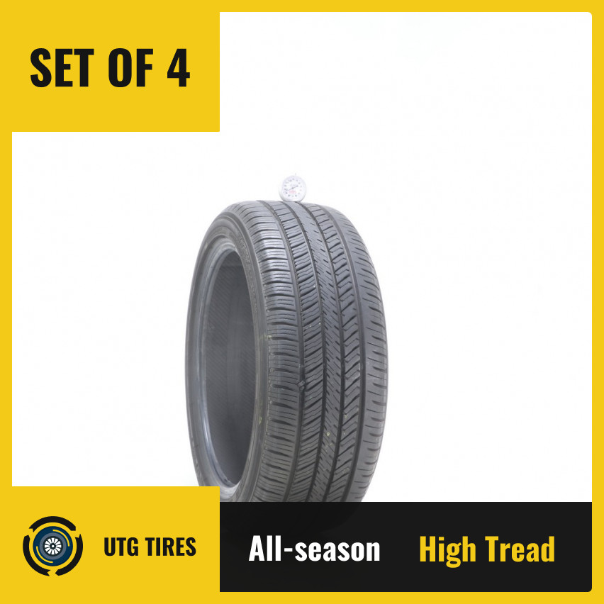 Set of (4) Used 215/45R17 Yokohama YK-GTX 91V – 9.5-10.5/32