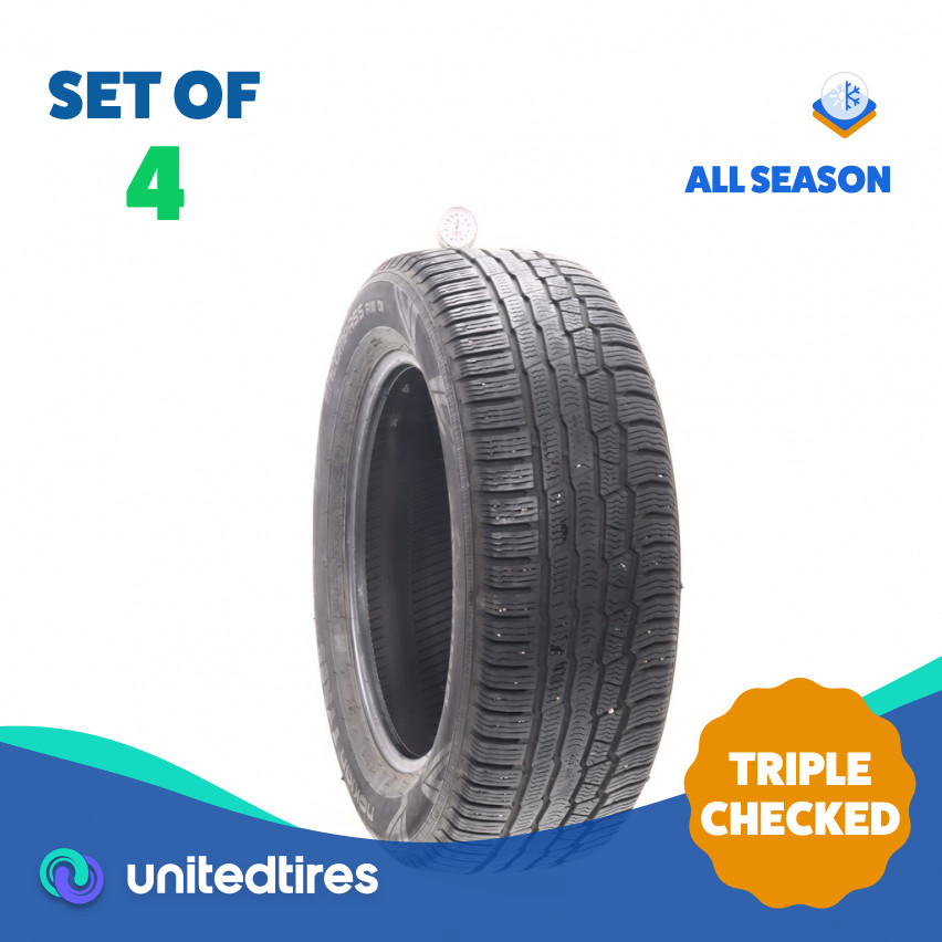 Set of (4) Used 235/60R18 Nokian Encompass AW01 107V – 7-9/32
