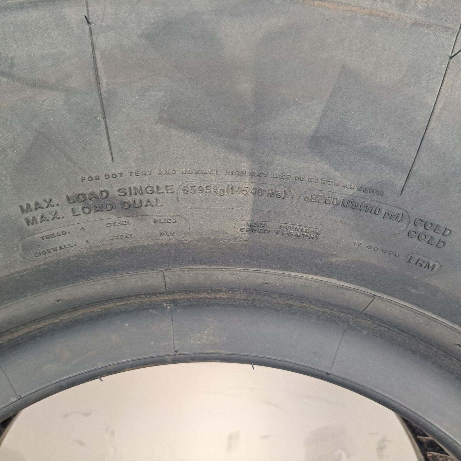 16.00R20 Michelin XZL *Agricultural Use Only*