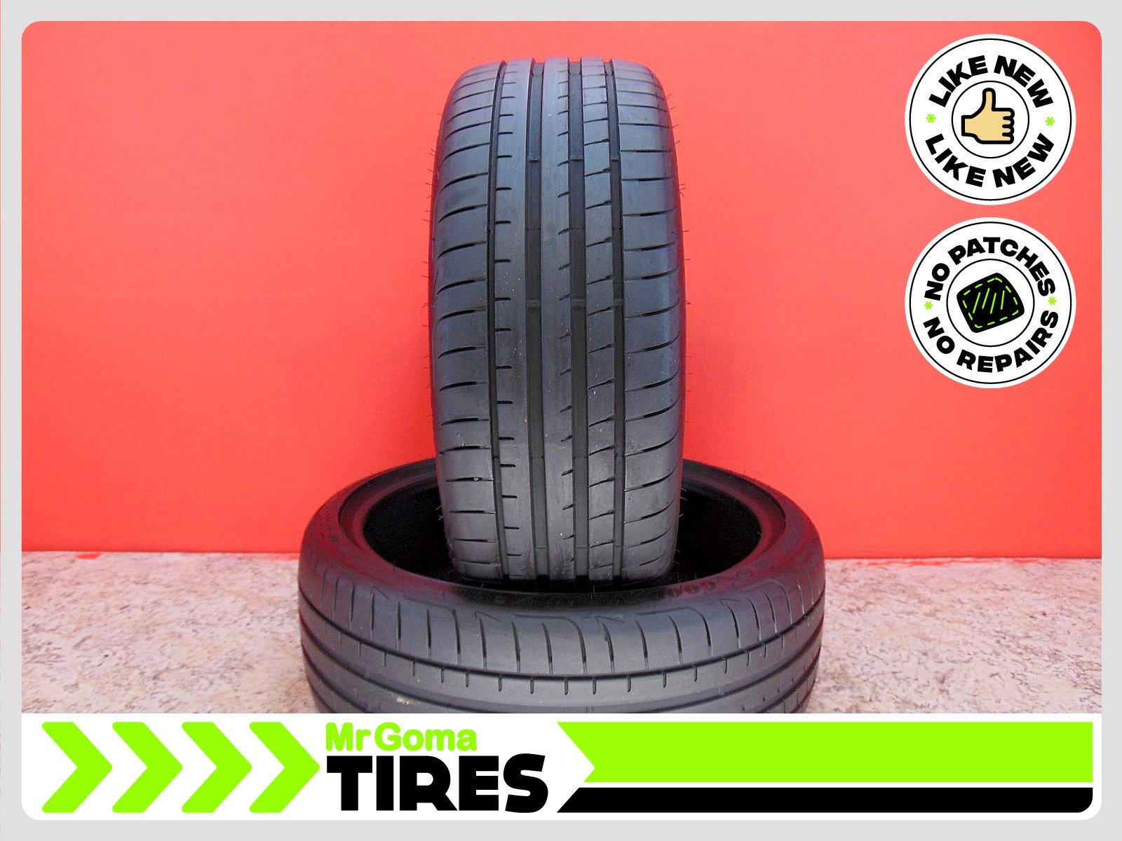 2 GOODYEAR EAGLE F1 ASYMMETRIC 3 RSC RFT 205/40R18 TIRES 7.5/32 TREAD RUN FLAT